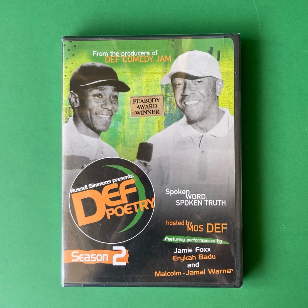 Def Poetry Season 2 DVD Factory Sealed Ft Mos Def 2005 HBO Video Badu Foxx